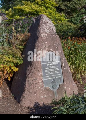 Mémorial du chef de l'air Dowding dans le domaine de Calverley, Royal Tunbridge Wells, Kent, Royaume-Uni. Banque D'Images