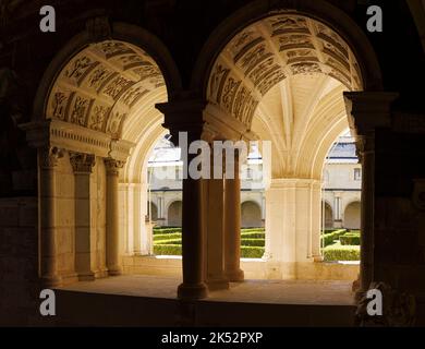 France, Maine et Loire, Fontevraud l'Abbaye, vallée de la Loire, classée au patrimoine mondial de l'UNESCO, Abbaye Royale, maison de chapitre Banque D'Images