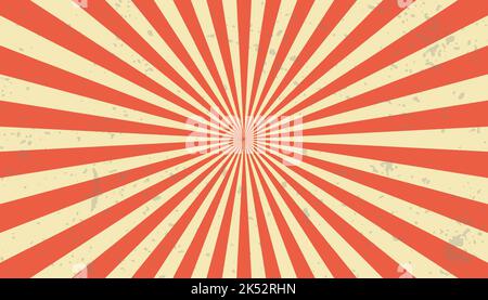 Arrière-plan rétro du soleil. Rayons millésimés du soleil Illustration de Vecteur