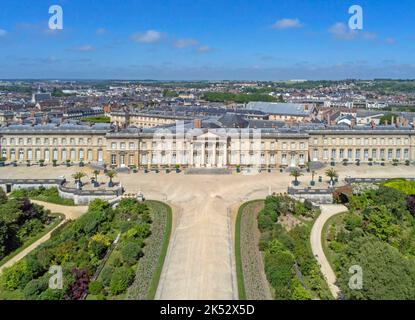 La France, l'Oise, Compiègne, le Château (vue aérienne) Banque D'Images