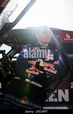 Maroc - 05/10/2022, PRZYGONSKI Jakub (Pol), équipe Orlen, X-RAID Mini John Cooper Works Buggy, Auto, FIA W2RC, portrait pendant la phase 4 du Rallye du Maroc 2022, 3rd tour du Championnat mondial de rallye-RAID 2022 de la FIA, sur 5 octobre 2022 entre Laayoune et Tan, Au Maroc - photo Julien Delfosse / DPPI Banque D'Images