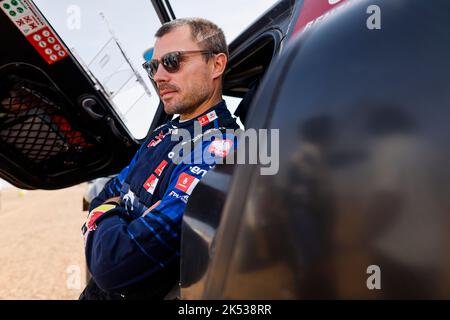 Maroc - 05/10/2022, PRZYGONSKI Jakub (Pol), équipe Orlen, X-RAID Mini John Cooper Works Buggy, Auto, FIA W2RC, portrait pendant la phase 4 du Rallye du Maroc 2022, 3rd tour du Championnat mondial de rallye-RAID 2022 de la FIA, sur 5 octobre 2022 entre Laayoune et Tan, Au Maroc - photo Julien Delfosse / DPPI Banque D'Images