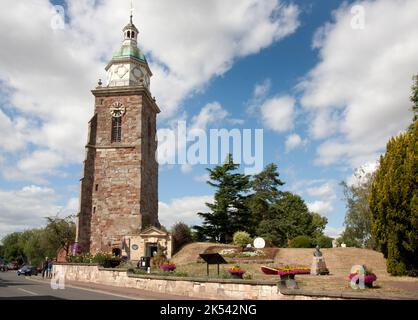 St Peter & St Paul ancienne église tour alias le Pepperpot, Upton on Severn, Malvern Hills, Worcestershire, Angleterre Banque D'Images