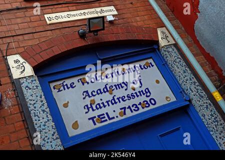 L'Académie de coiffure de Wolverhampton Banque D'Images