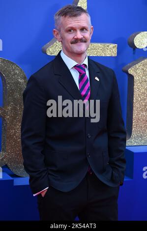 Londres, Royaume-Uni , 05/10/2022, Ben Roberts arrive au casting et les cinéastes assistent à la conférence de presse du BFI London film Festival pour Matilda the musical de Roald Dahl, sortie par Sony Pictures dans les cinémas du Royaume-Uni et d'Irlande sur 25 novembre - 5th octobre 2022, Londres, Royaume-Uni. Banque D'Images