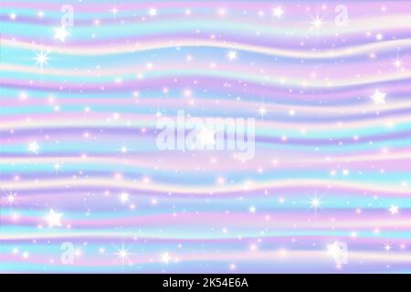 Arrière-plan holographique à rayures dégradées. Texture fluo irisée avec motif abstrait. Fond d'écran Rainbow unicorn . Illustration vectorielle. Illustration de Vecteur