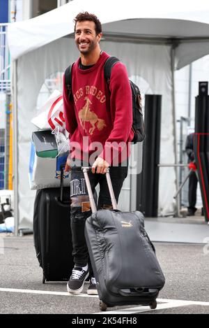 Suzuka, Japon, 6th octobre 2022. Daniel Ricciardo (AUS) McLaren. Grand Prix japonais, jeudi 6th octobre 2022. Suzuka, Japon.Credit: James Moy/Alamy Live News Banque D'Images