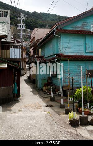 Irago, Aichi, Japon, 2022/24/09 - rues de l'île de Kamishima. L'île est le cadre du roman de 1954 de Yukio Mishima le son des vagues, et Banque D'Images