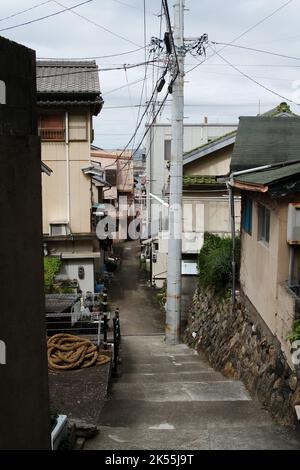 Irago, Aichi, Japon, 2022/24/09 - rues de l'île de Kamishima. L'île est le cadre du roman de 1954 de Yukio Mishima le son des vagues, et Banque D'Images