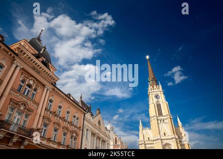 Photo de la cathédrale Novi Sad. Le nom de l'église Marie est une église paroissiale catholique romaine dédiée à la fête du Saint nom de Marie. C'est TH Banque D'Images