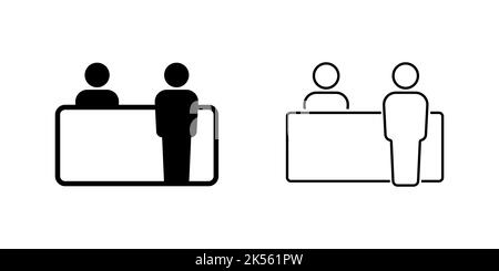 Concept d'entreprise Icon de réception conception simple Illustration de Vecteur