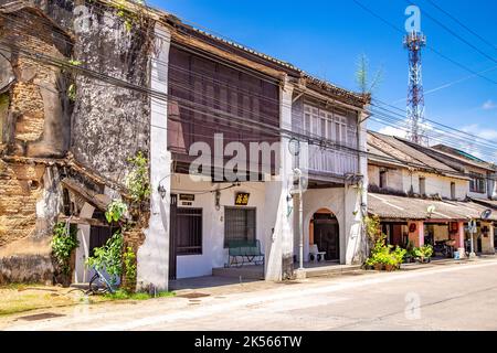 Vieille ville de Takuapa à Phang Nga, Thaïlande Banque D'Images