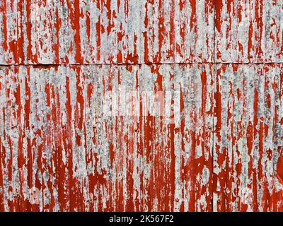 Texture de mur métallique rouge rouille - photo de stock Banque D'Images