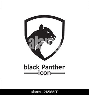 l'icône panthère noire / logo exclusif s'inspire Illustration de Vecteur