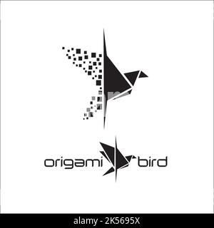 origami oiseau / logo exclusif inspiration Illustration de Vecteur