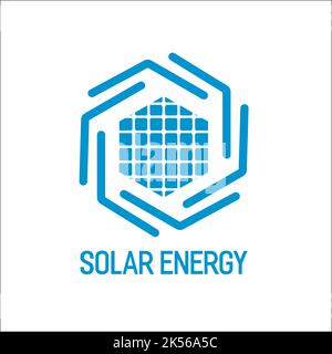 énergie solaire / logo exclusif inspiration Illustration de Vecteur