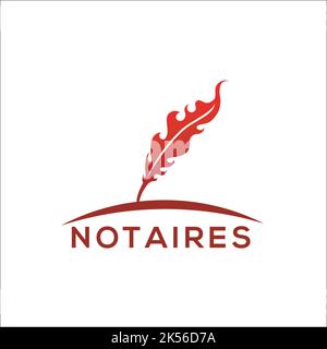 inspiration exclusive de la conception du logo notaires Illustration de Vecteur