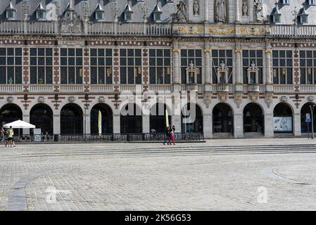 Louvain, Brabant flamand - Belgique - 06 20 2021 façade de la bibliothèque de l'Université sur la place Ladeuze Banque D'Images