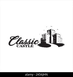 logo du château classique inspiré du design exclusif Illustration de Vecteur