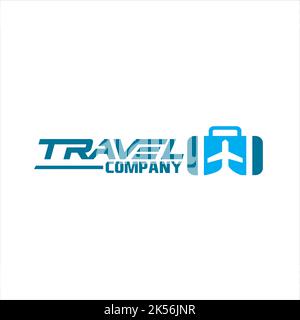 logo de la société de voyage inspiration exclusive Illustration de Vecteur