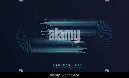 Concept de boucle sans fin Illustration de Vecteur
