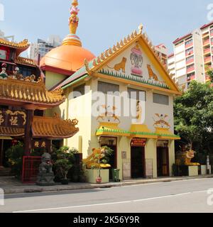 Temple bouddhiste Bouddha Muni Sakya (Gaya) à Singapour Banque D'Images