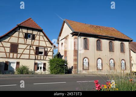 France, territoire de Belfort, Foussemagne, ancienne synagogue de 1864, Loto du Patrimoine 2022 Banque D'Images
