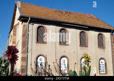 France, territoire de Belfort, Foussemagne, ancienne synagogue de 1864, Loto du Patrimoine 2022 Banque D'Images