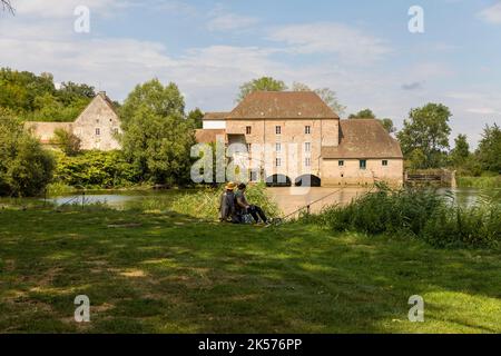 France, Saône-et-Loire, Loisy, le moulin de la Seille Banque D'Images