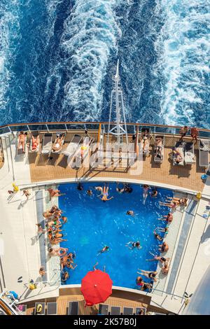 Italie, navire de croisière MSC Seaside Banque D'Images