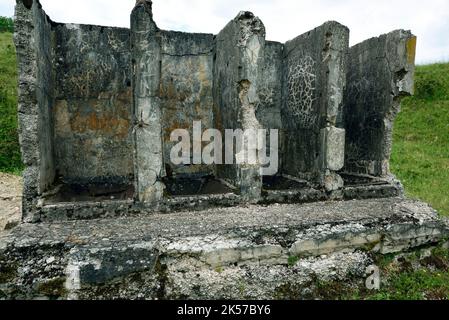 France, territoire de Belfort, fort de Vezelois, fort Ordener construit entre 1883 et 1886, les latrines Banque D'Images