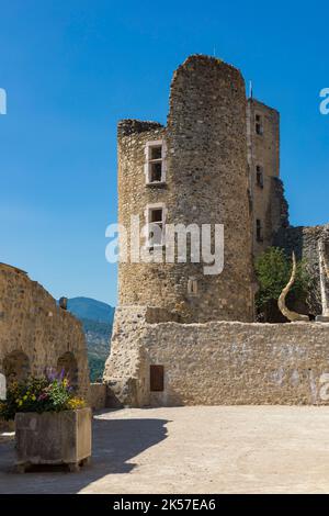 France, Hautes Alpes, Tallard, château classé monuments historiques Banque D'Images