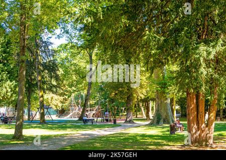 France, Seine et Marne, Claye Souilly, terrain de jeu Banque D'Images