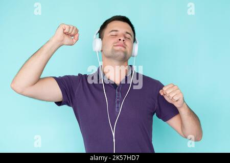 profitez de la musique inspirée par l'homme son détente Banque D'Images