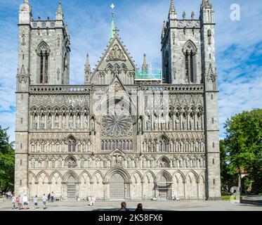 Cathédrale de Nidaros à Trondheim, Norvège Banque D'Images