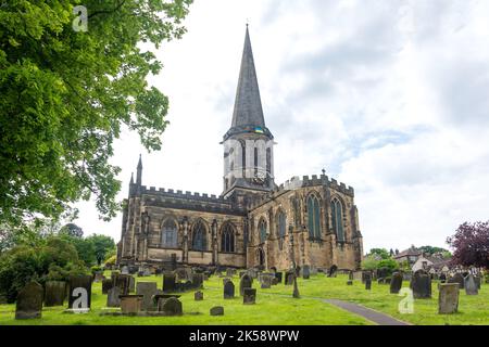 All Saints Church, Church Street, Bakewell, Derbyshire, Angleterre, Royaume-Uni Banque D'Images