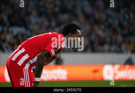 Malmoe, Suède. 06th octobre 2022. Sheraldo Becker (27) de l'Union Berlin vu lors du match de l'UEFA Europa League entre Malmo FF et Union Berlin à Eleda Stadion à Malmö. (Crédit photo : Gonzales photo/Alamy Live News Banque D'Images