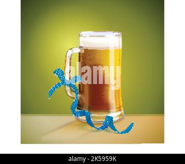 illustration réaliste de la conception de vecteur oktoberfest Illustration de Vecteur