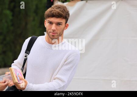 Circuit de Suzuka, Suzuka, Japon, 6 octobre 2022; Grand Prix de Formule 1 de la FIA japonaise : jour des arrivées : Scuderia AlphaTauri, Pierre Gasly Banque D'Images