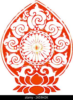 Vintage tribal ornement sticker png illustration, fond transparent. Illustration de Vecteur