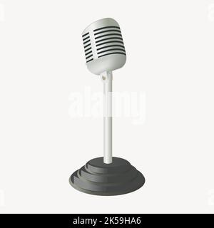 Clipart de microphone, vecteur d'illustration. Illustration de Vecteur