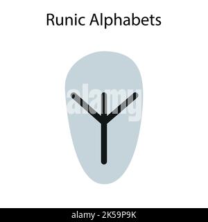 Alphabets runiques. Collection complète d'alphabet Rune, futhark. Écrire des Allemands anciens. Symboles vectoriels Mystiques. Esotérique, occulte, illustrateur magique Illustration de Vecteur