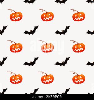 Motif citrouille d'Halloween, vecteur d'illustration de fête. Illustration de Vecteur