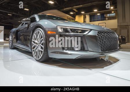 WASHINGTON, DC/USA - 21 JANVIER 2016 : Audi R8 V10 car, Washington, D.C. salon de l'auto (WAS). Banque D'Images