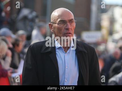 Jean Luc Van den Broucke pendant la Binche - Chimay - Bindiche 2022, Memorial Frank Vandenbrouck course cycliste sur 4 octobre 2022 à Bindiche, Belgique - photo Laurent Lairys / DPPI Banque D'Images