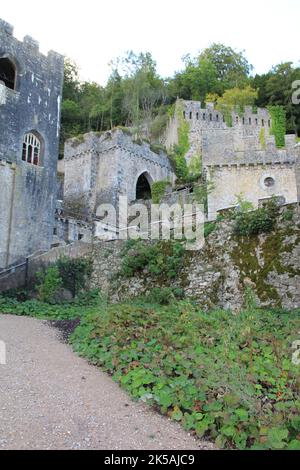 Château de Gwrych au pays de Galles Banque D'Images