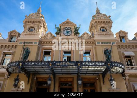 Célèbre casino de la place d'Or à Monte Carlo, Principauté de Monaco. Banque D'Images