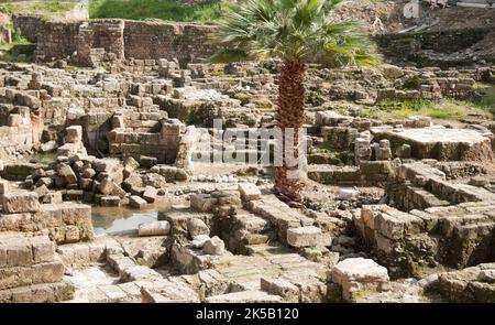 Vestiges romains, Beyrouth, Liban, Moyen-Orient Banque D'Images