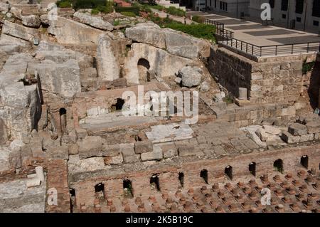 Thermes romains, vestiges romains, Beyrouth, Liban, Moyen-Orient Banque D'Images