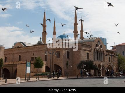 Mosquée Mohammed Al-Amin, Beyrouth, Liban, Moyen-Orient Banque D'Images